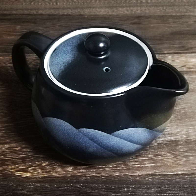 Authentic Made in Japan Japanese Ceramic Red Black Matte Teapot 