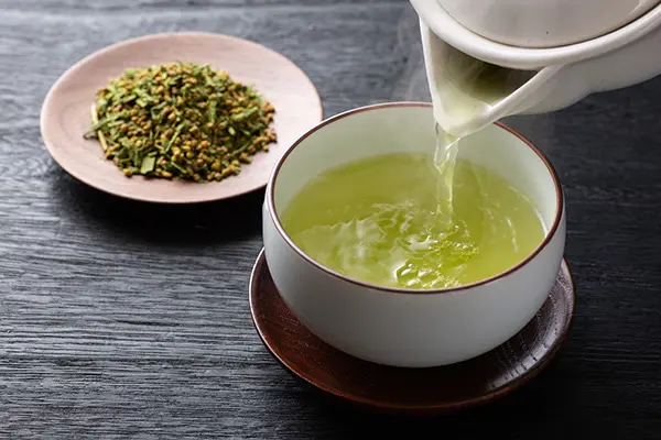 What kind of tea is drank in Japan?